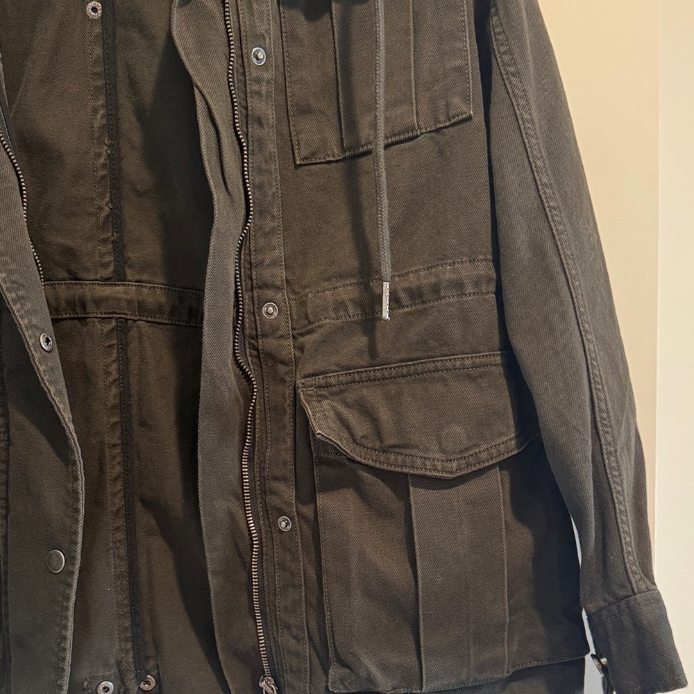 DL1961 Dark Olive Military Jacket - Picture 3 of 4